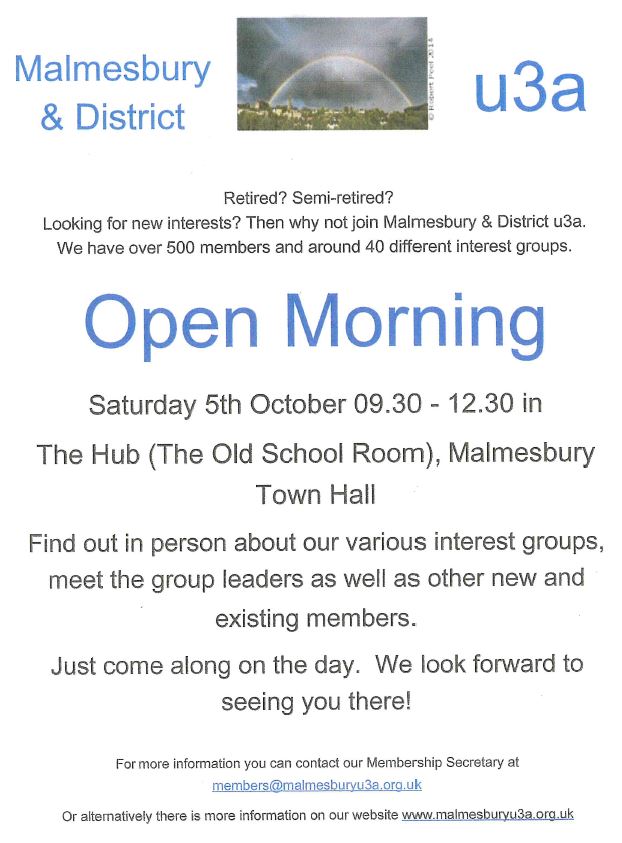 U3A Open Morning